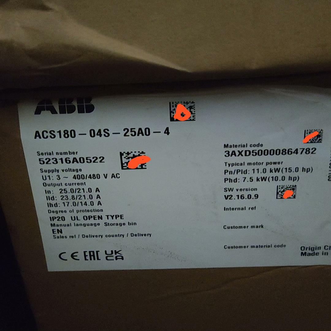 变频器ACS180-04S-25A0-4