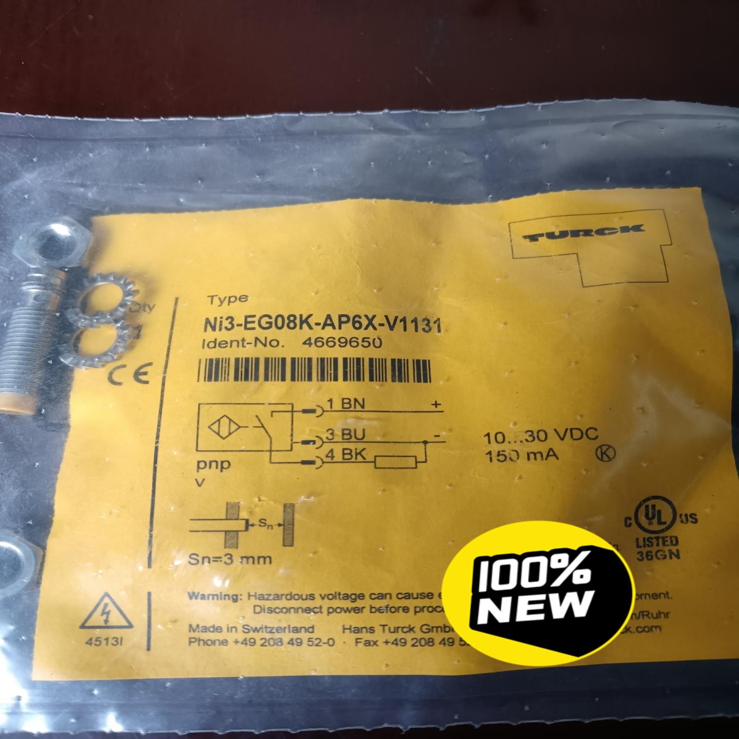 图尔克TURCK接近开关NI3-EG08K-AP6X-V11