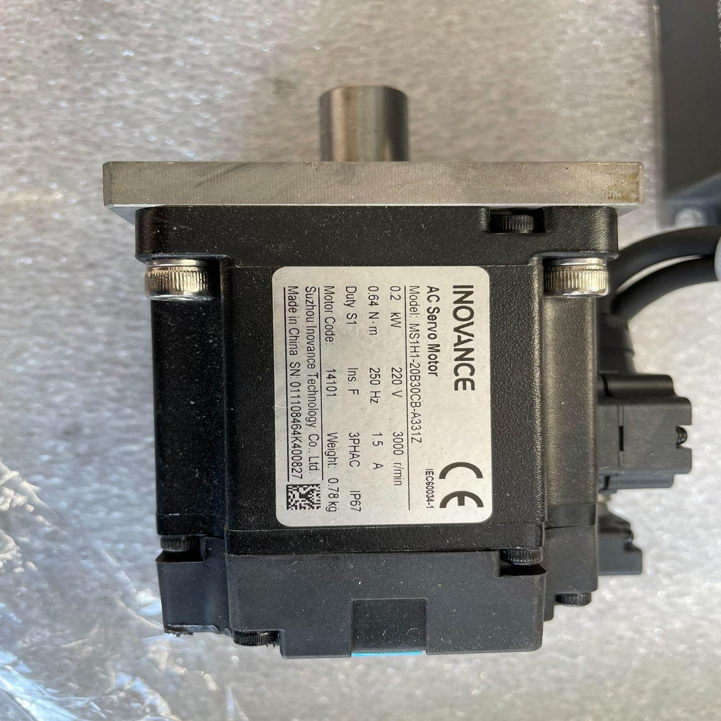 汇川200W驱动器IS620PS1R6I驱动电机型号MS1