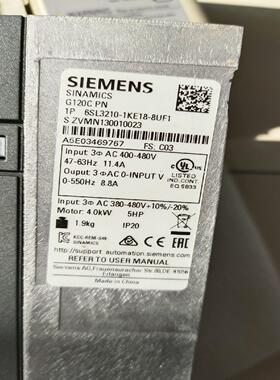 [德峰]西门子变频器KE18-SL321018-UF1拆机6