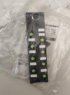 富延升M8分线盒，PNP、8端口分体式、M12集成接口基座。