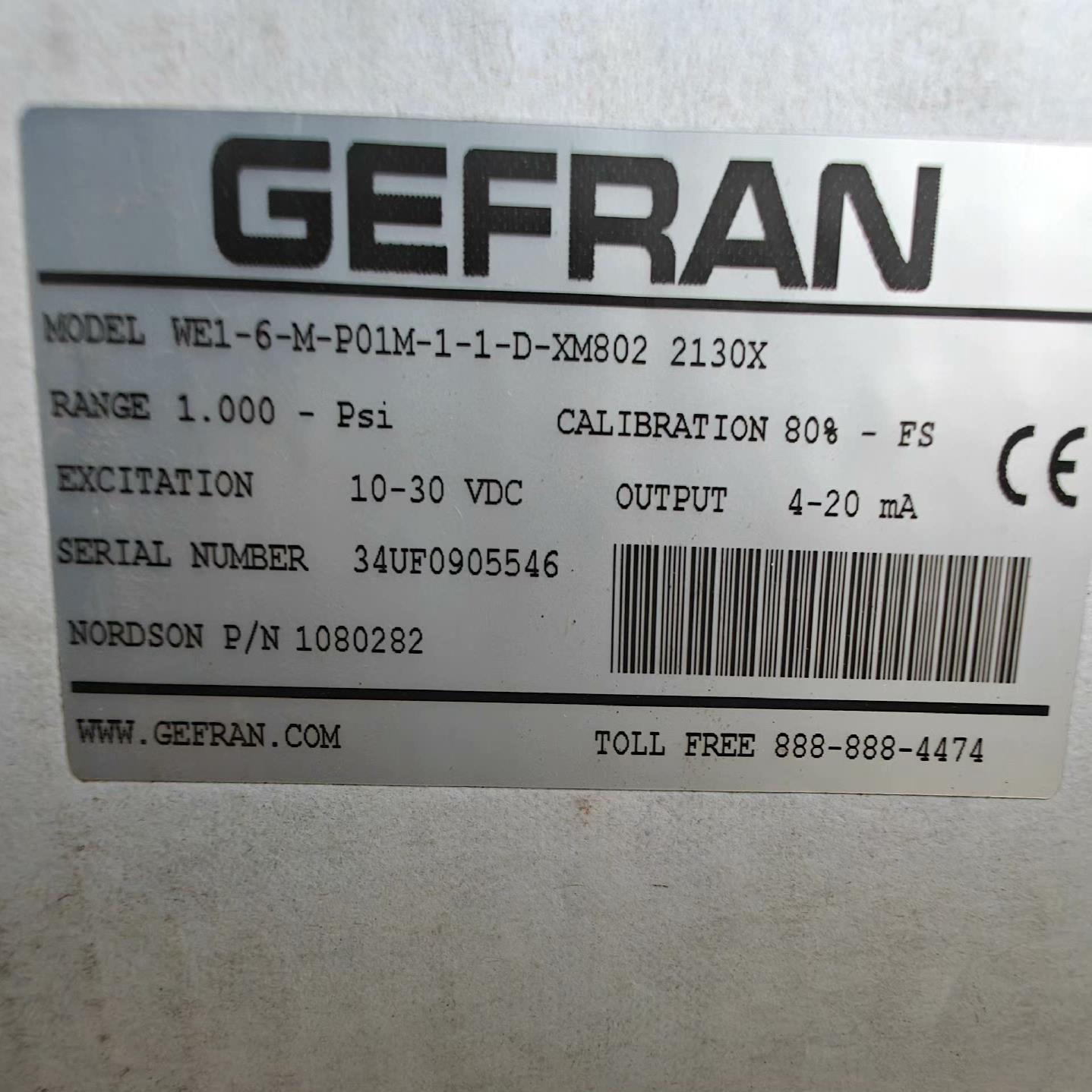 （设备配件）传感器WE1-杰佛伦6-P01MM--1意大利-GEFRAN