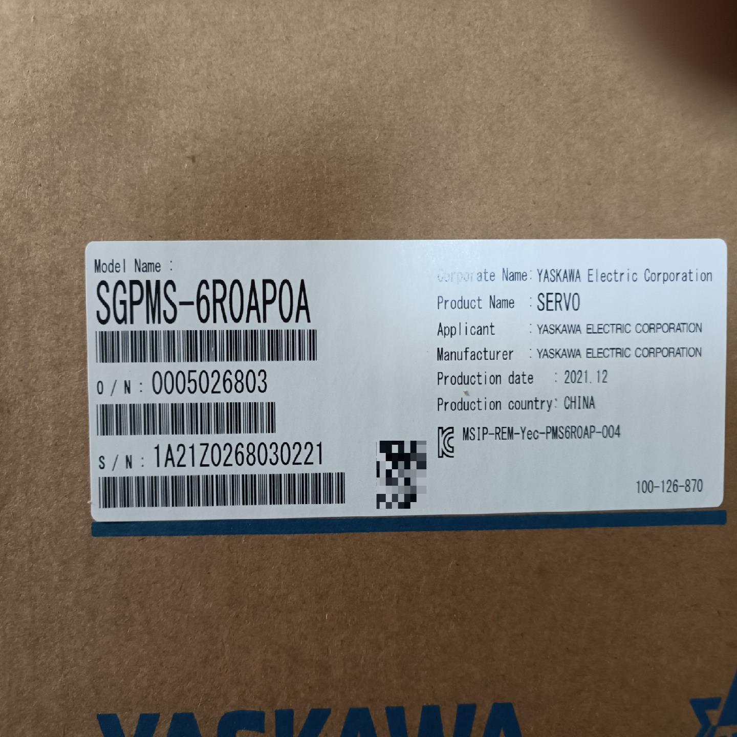 安川伺服驱动器 SGPMS-6R0AP0A SGPMS-2R