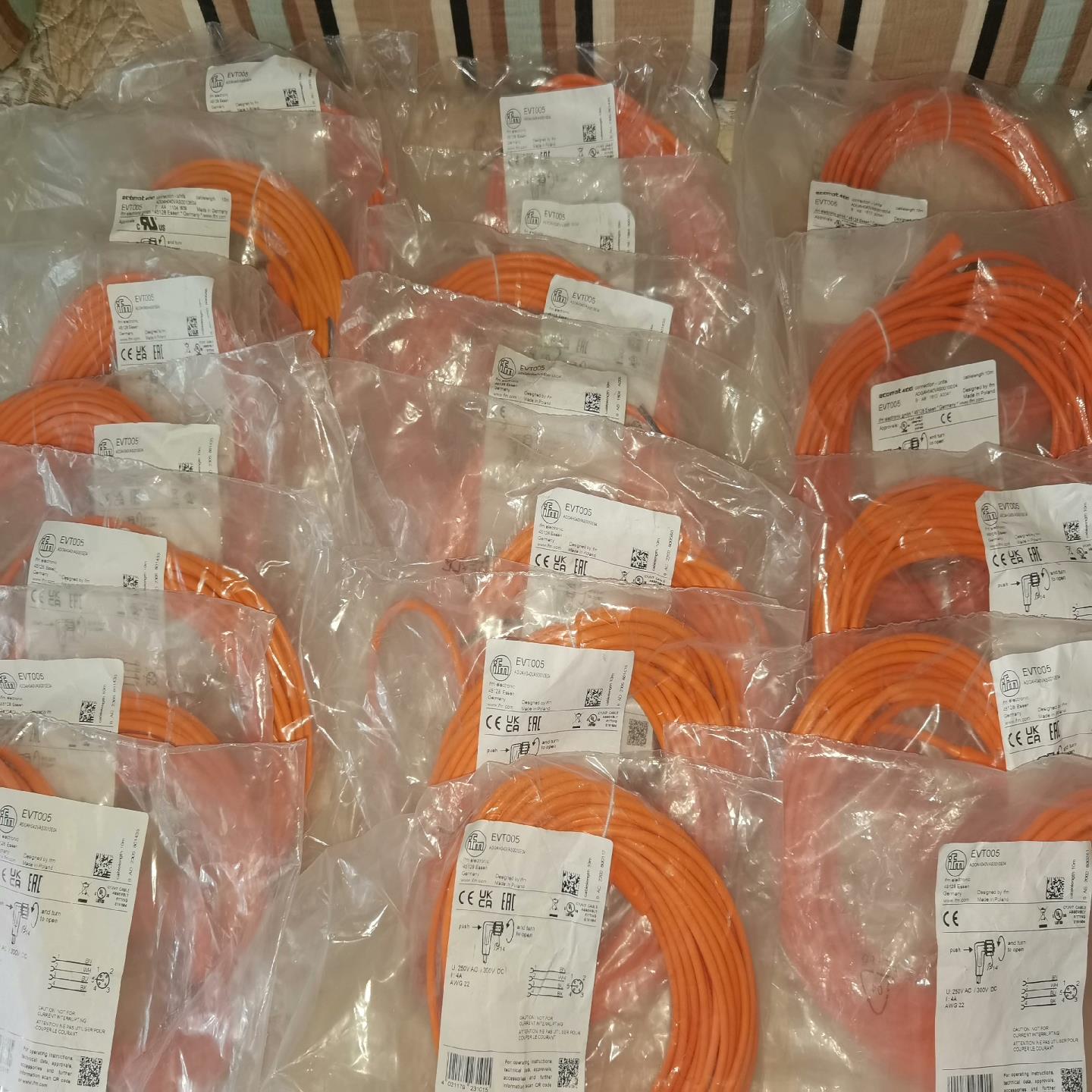 原装易福门电缆线EVT103 EVT078 EVC003 E