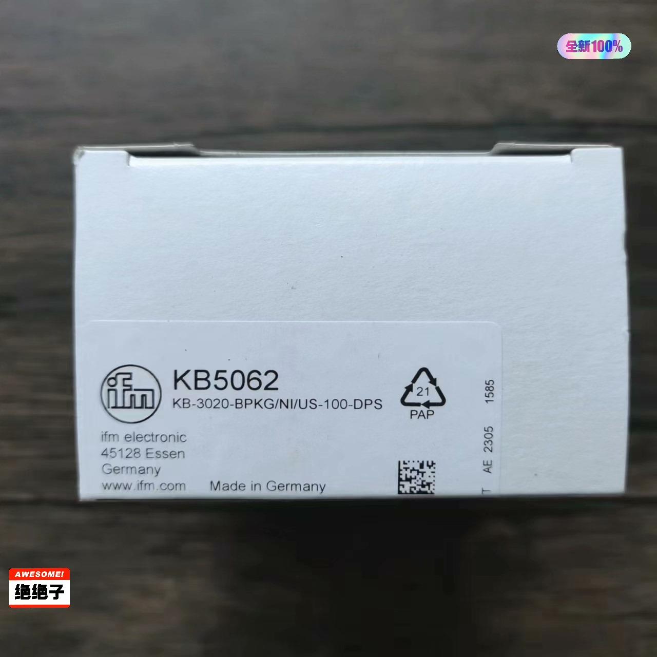 全新原装正品 IFM易福门 KB5062 电容式传感器，实物