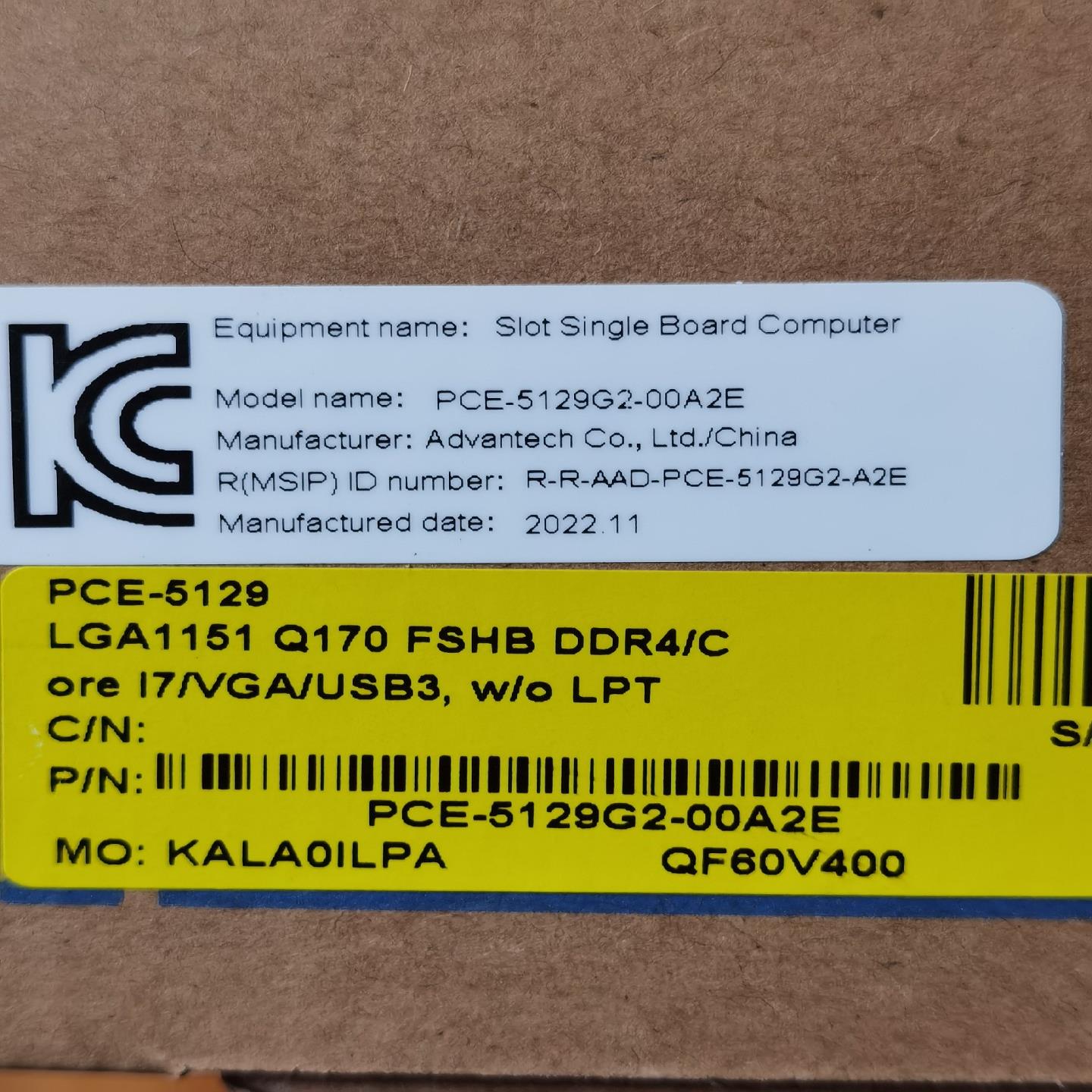 全新研华PCE-5129G2-00A2E