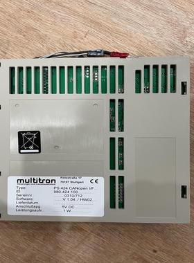 MULTITRON全新型号PS 424 CANopen I/