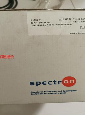 原装进口spectron梅塞尔手动调压阀减压阀LE61-4-