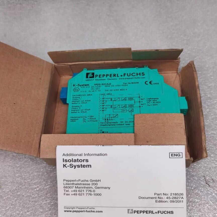 倍加福PF 安全栅 继电器 KFD2-SL2.EX2 订货