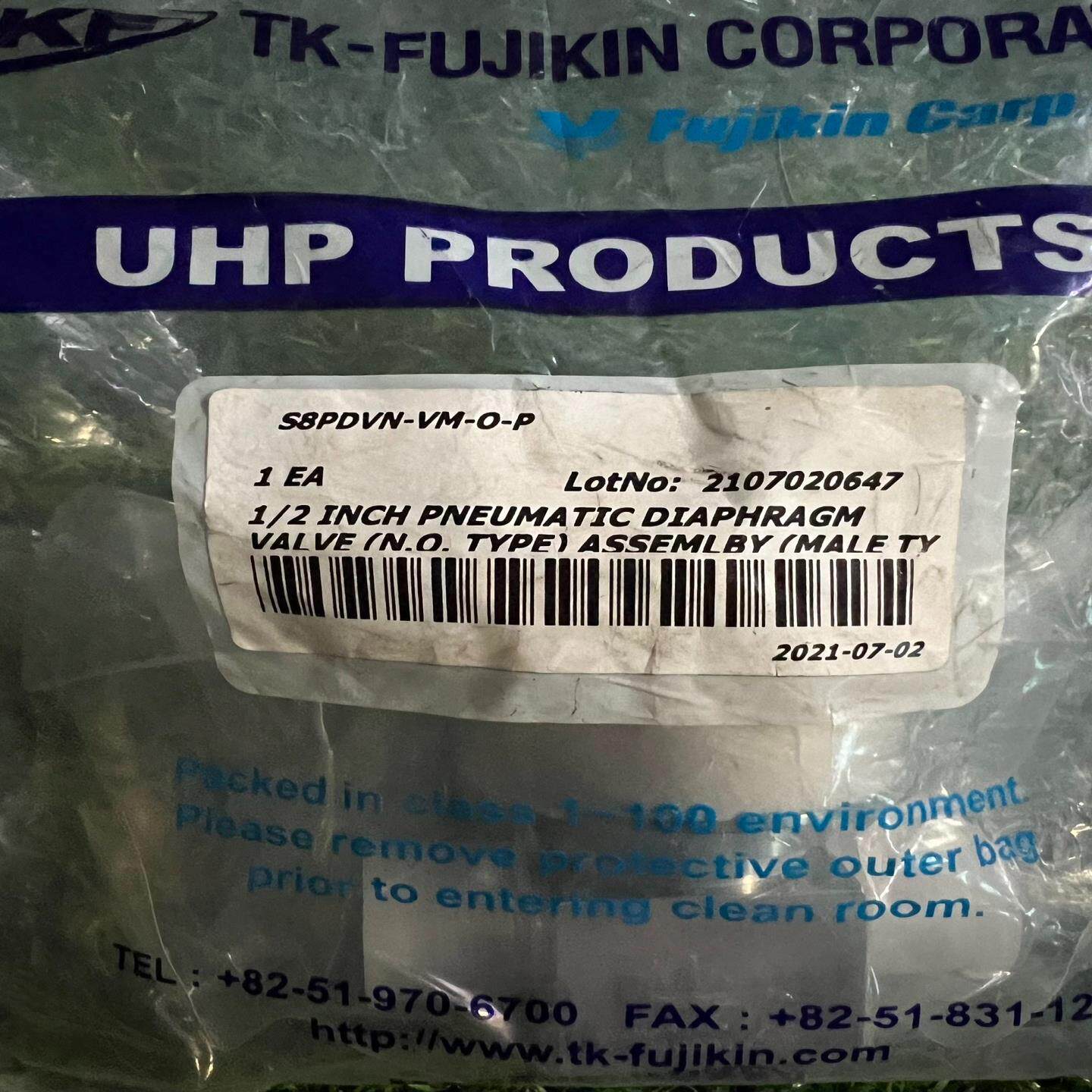 TK-FUJIKIN富士金1/2VCR气动隔膜阀