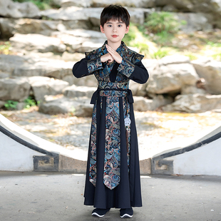 汉服男童春秋侠客新款儿童国学服中国风古装公子哥唐装演出服童装
