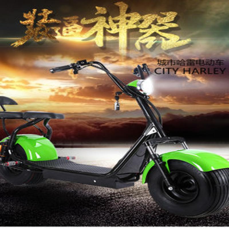 60v大轮胎装酷电动车电瓶车代步上班真空胎哈镭太子电动休闲滑板