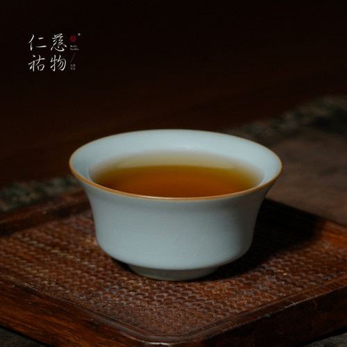 汝窑马蹄杯主人杯单杯复古精致