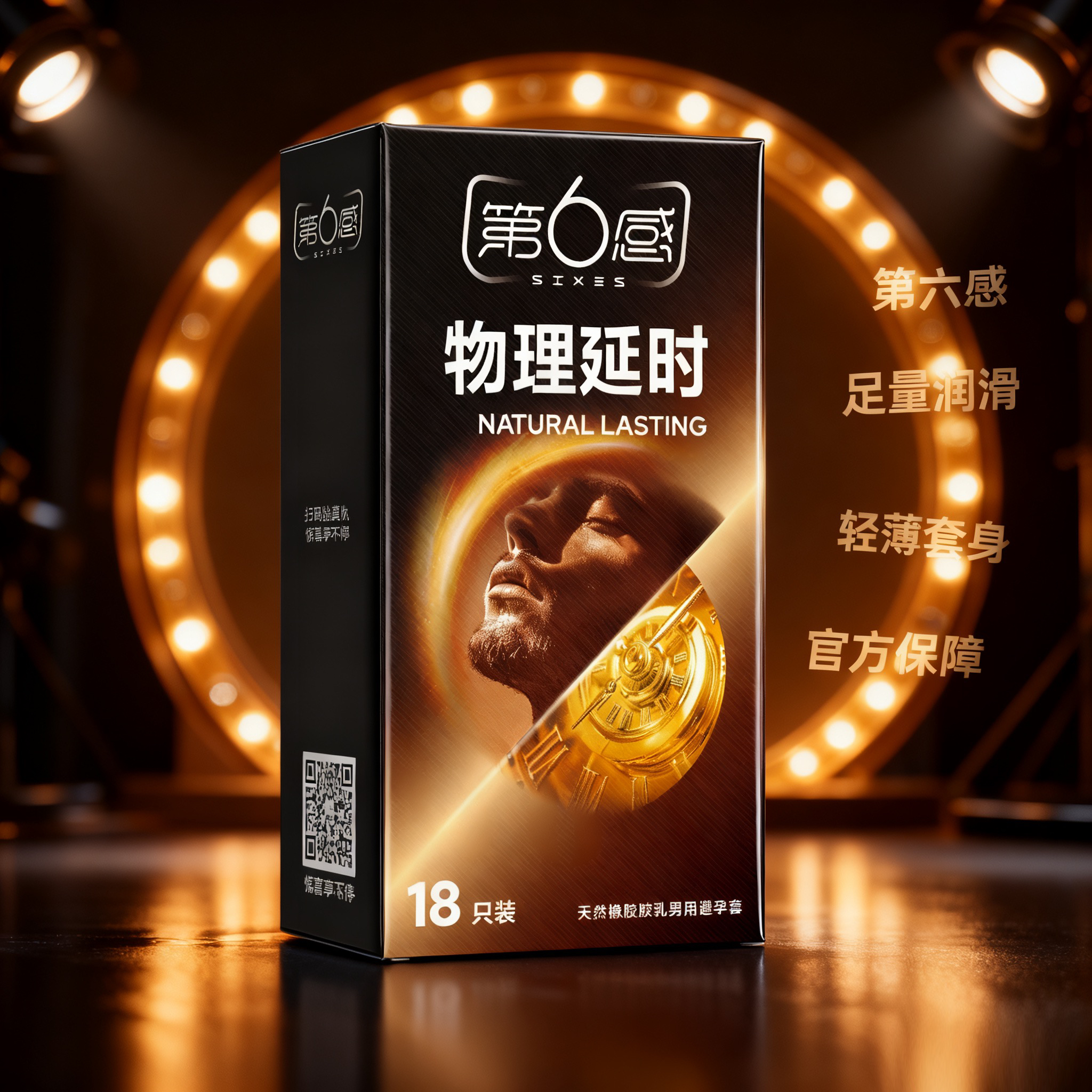 第6感物理延时持久避孕套延时安全套颈环束腰官方正品