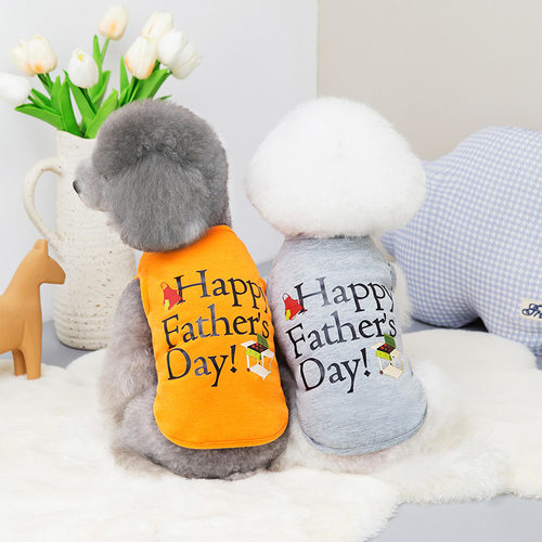 宠物衣服春夏父亲节母亲节背心泰