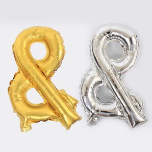 直供 16寸&符号铝膜气球 生日派对套餐铝箔气球配件