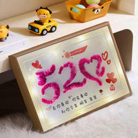 Handmade asters dried flower photo frame 520 Valentine's Day gift, Asters 1314 dried flower photo frame couple gift thumbnail 7