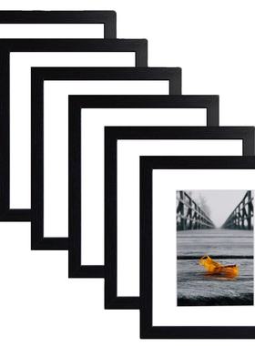 现货相框挂墙摆台7寸65810A4热销木质照片画框架