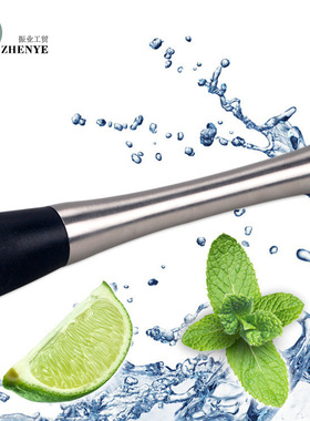 不锈钢调酒棒碎冰棒碎冰锤柠檬压Mashed Ice Hammer Bar Tools