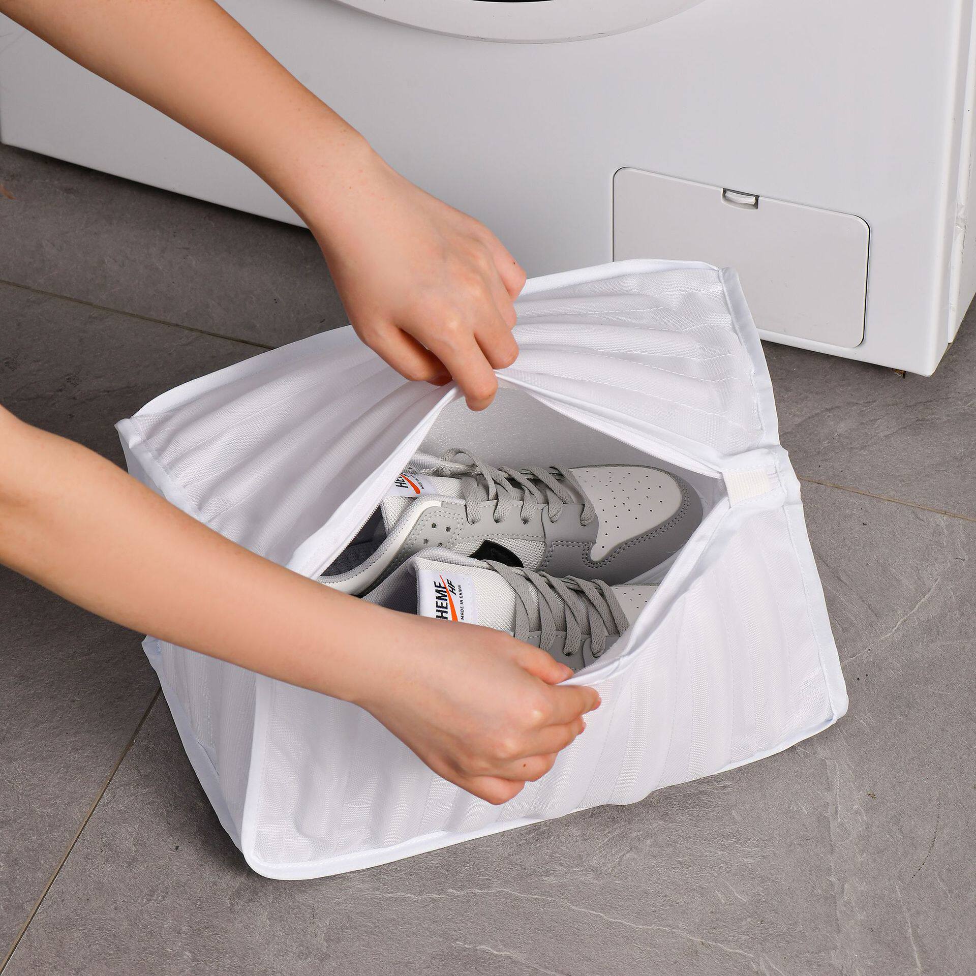 新款 洗衣机专用洗鞋袋子加厚防变形涤纶洗护网袋凉衣家用鞋子网