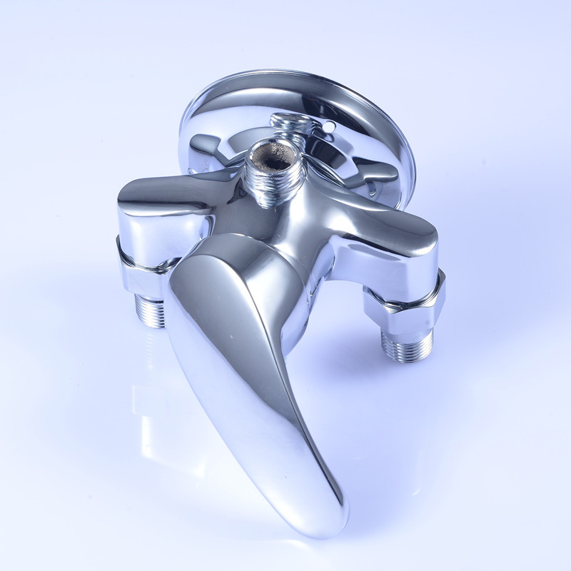 明装洗澡淋浴水龙头冷热水明管