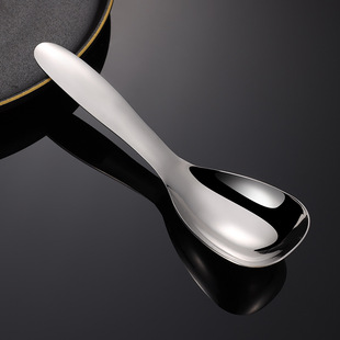 新款 304不锈钢地主勺大号公勺分菜勺子家用饭勺亮光调羹礼品汤壳