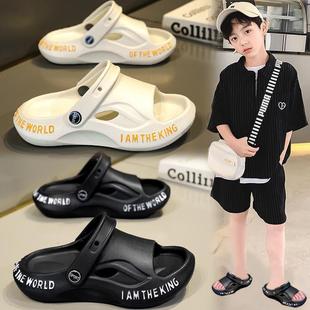 儿童扁平足拖鞋外穿青少年足弓支撑矫正外八足外翻小学生男童凉鞋