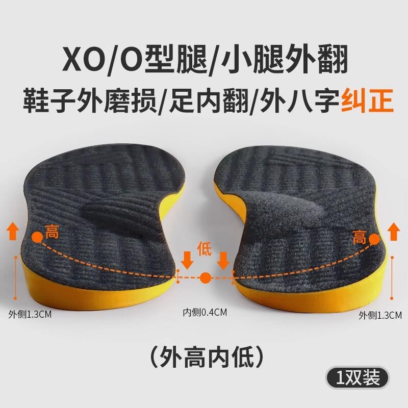 日本XO型腿八字脚矫正鞋垫