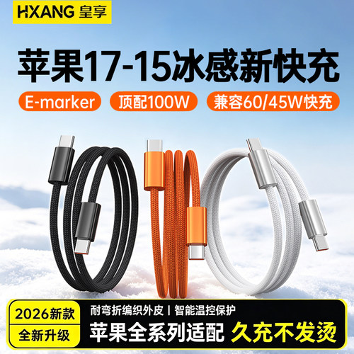 苹果双Type-CPD快充编织数据线
