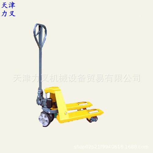 供应1/2/3吨超短型手动堆高搬运车油压手拖车1.5吨升降托盘叉车