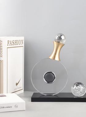 欧式轻奢透明水晶琵琶艺术装饰摆件玄关卧室客厅电视柜家居装饰品