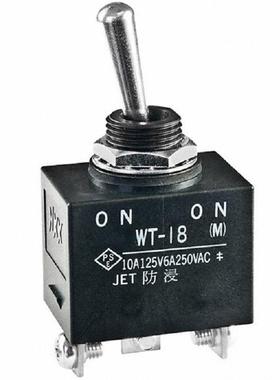 WT18T扭子WT-18AT自复位三位钮子开关日本NKK防水摇头开关价格