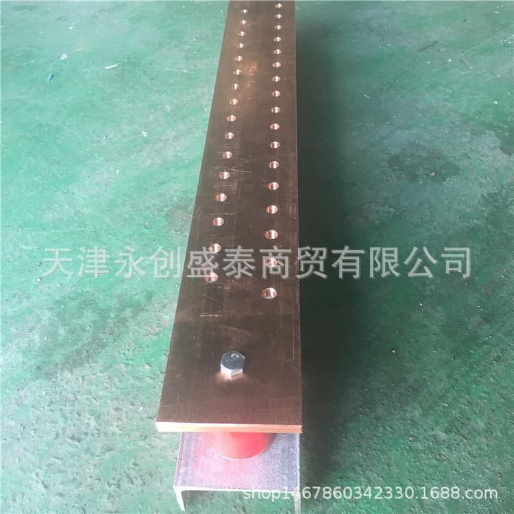 地铁站接线铜排 T2紫铜排 冲孔铜排 液压打孔铜排 加工钻孔铜排