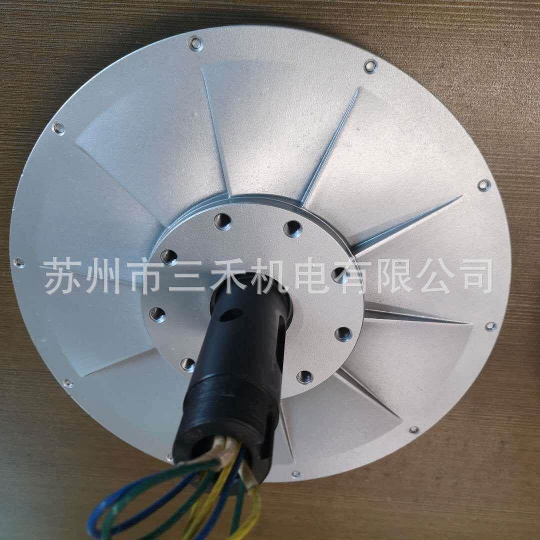 1000w无铁心盘式 风力发电机 水力 永磁 三相交流 小型家用