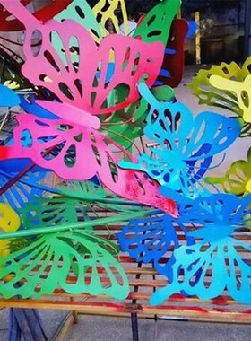 精选简约不锈钢蝴蝶雕塑大型园林户外公园广场金属铁艺创意装饰品