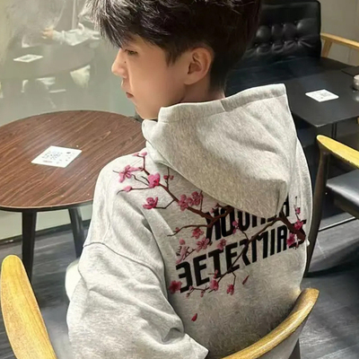 卫衣男款刺绣连帽新款上衣外套