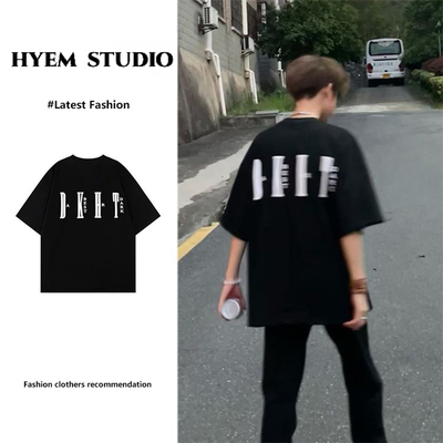 美式街头重磅纯棉短袖T恤