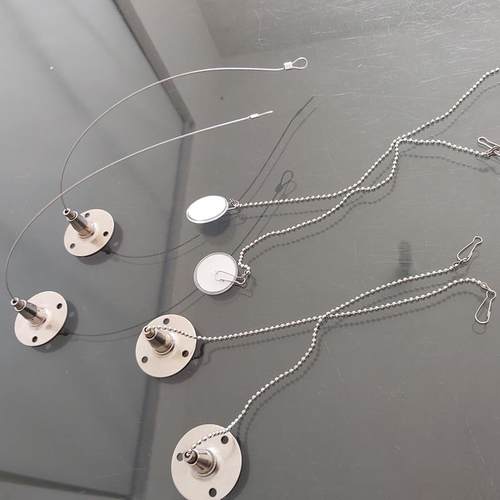 广告牌吊挂炼子KT板夹子吊旗杆粘磁吸盘顶钩钢丝绳挂画器灯箱吊挂