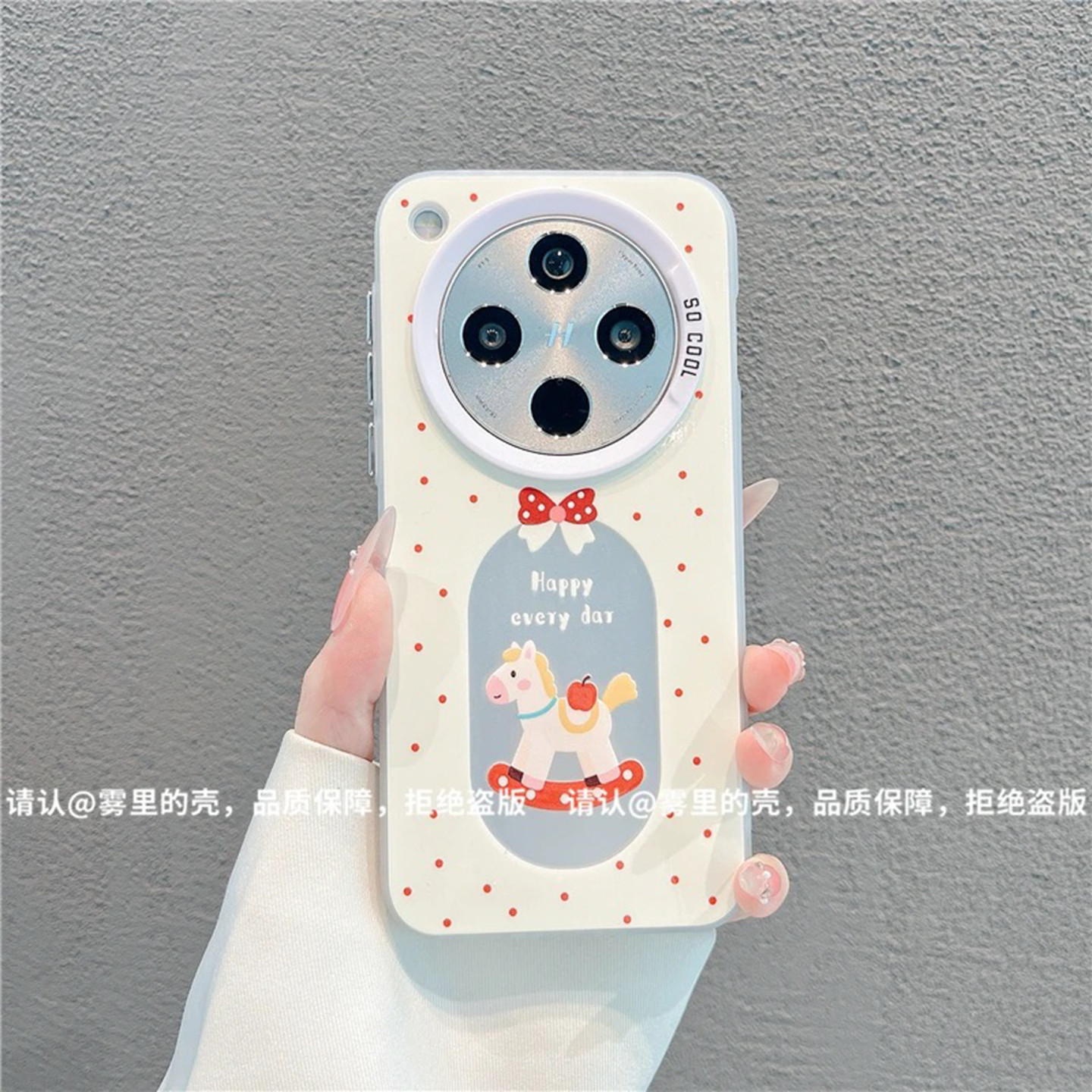 小清新波点小马适用oppofindx8pro手机壳新款高级感findx8pro网红爆款手机壳findx7/6好看的外壳防摔保护套女