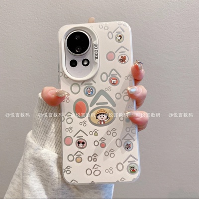 ins风卡通樱桃小丸子彩色哈哈适用华为nova12/11pro手机壳高级感小众nova10/9网红手机套nova8/7/6防摔保护套