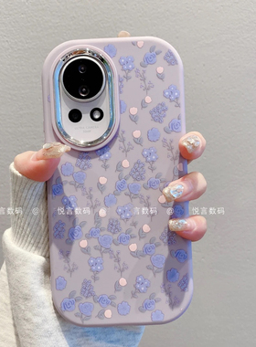 ins风小清新温柔紫色碎花适用华为nova12/13pro手机壳高级感小众nova11/10网红手机套nova9/8硅胶防摔保护套