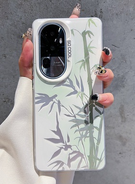 ins风小清新春夏绿色竹子适用opporeno10/11pro手机壳新款高级感小众reno9网红手机套reno6/7pro防摔保护壳女
