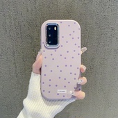 ins风温柔小清新紫色碎花适用华为p40pro手机壳高级感时尚 潮流简约p60硅胶手机套p50pro个性 小众防摔保护套女