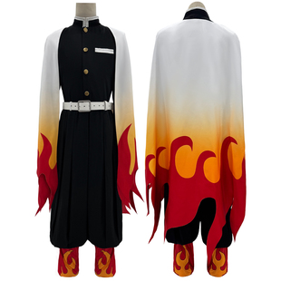 控想派系鬼灭之刃炼狱杏寿郎炎柱羽织鬼杀队制服刺绣COS服
