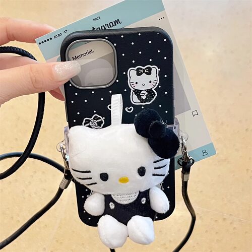 波点卡通猫咪三星note20手机壳