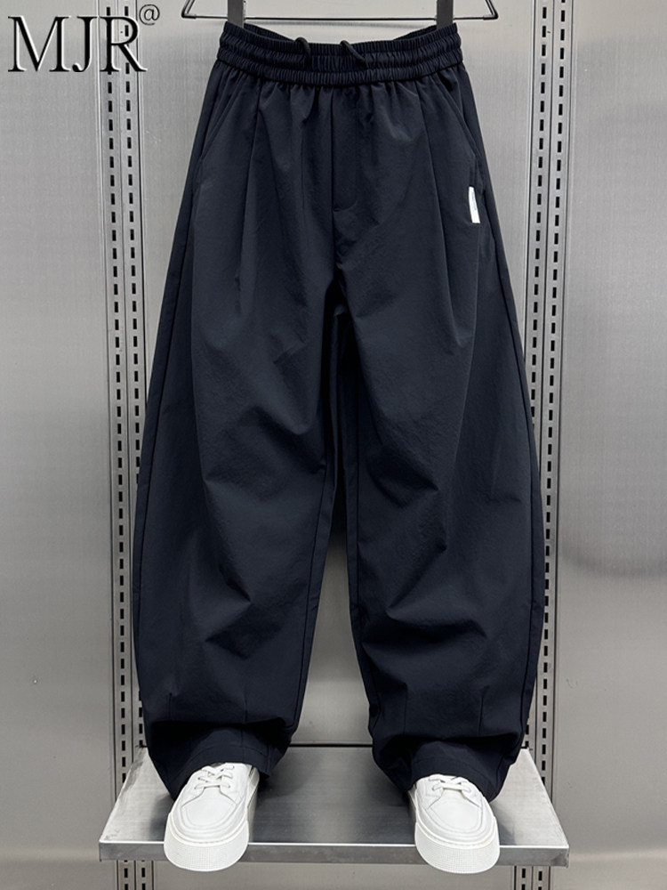 潮牌慵懒风阔腿弯刀裤男士2025年秋季新款宽松直筒裤男时尚休闲裤