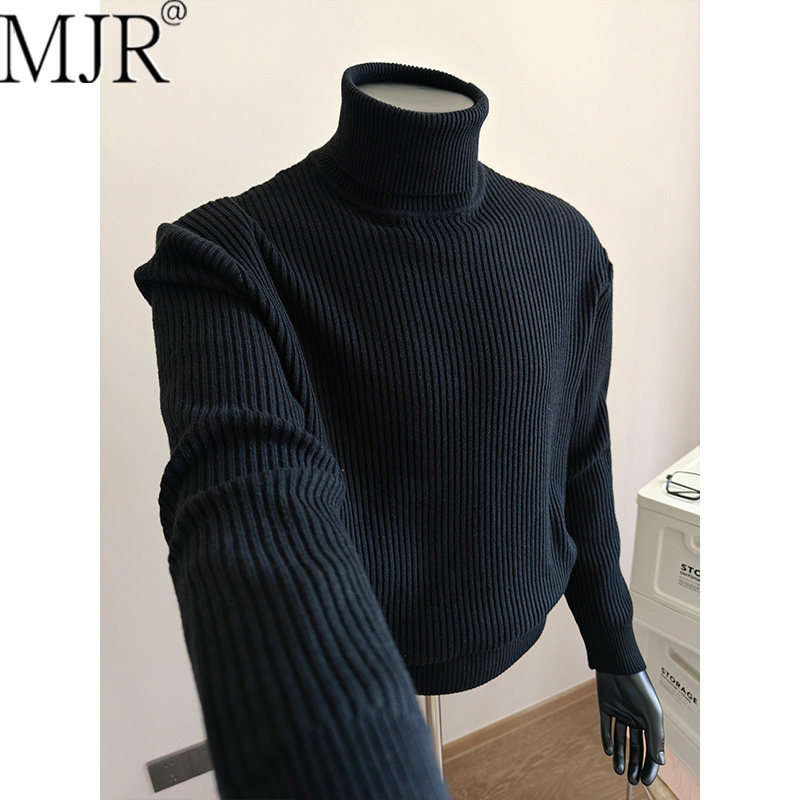 高级感男士高领毛衣2026年冬季新款男装老钱风穿搭内搭打底针织衫