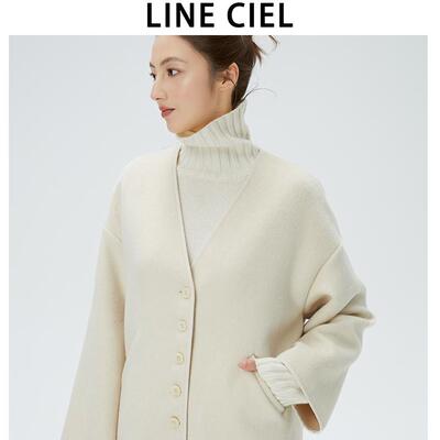 LINECIEL骆驼绒桑蚕丝羊毛外套