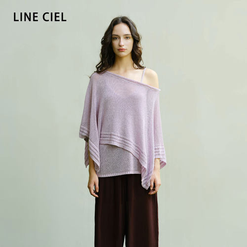 LINECIEL镂空薄款针织罩衫