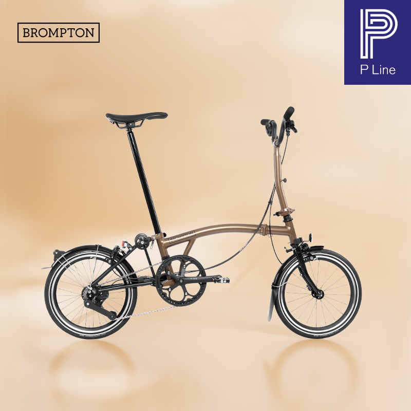 小布折叠自行车4速落日铜